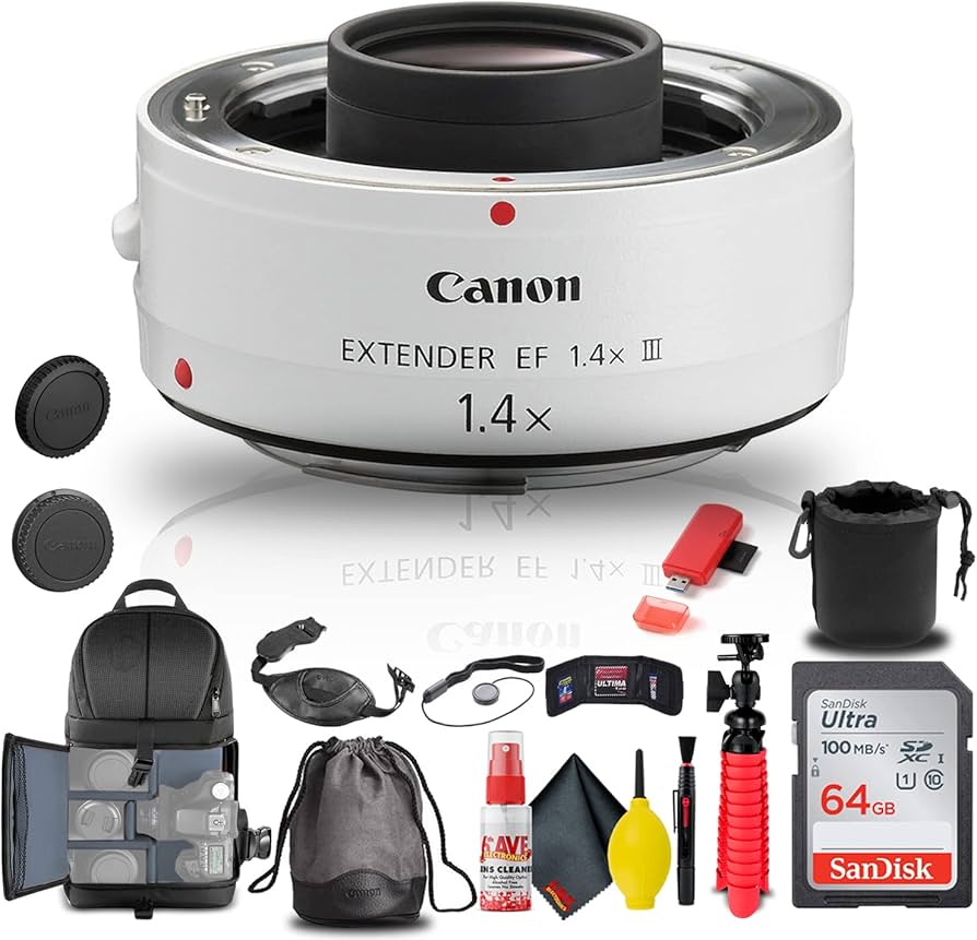 Amazon.com : Canon Extender EF 1.4X III (4409B002) + Backpack +