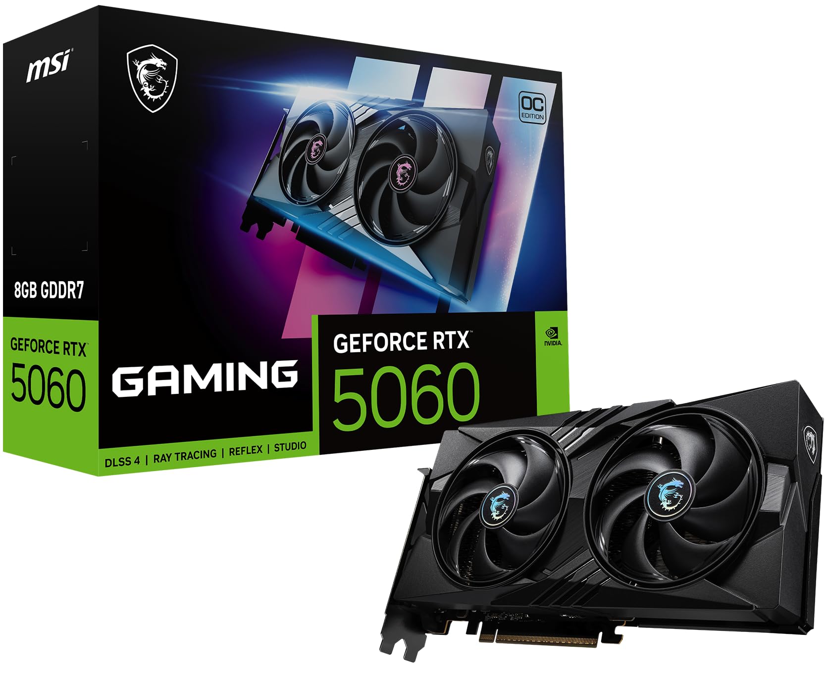 MSI Gaming RTX 5060 8G Gaming OC Graphics Card (8GB GDDR7,TBA-bit