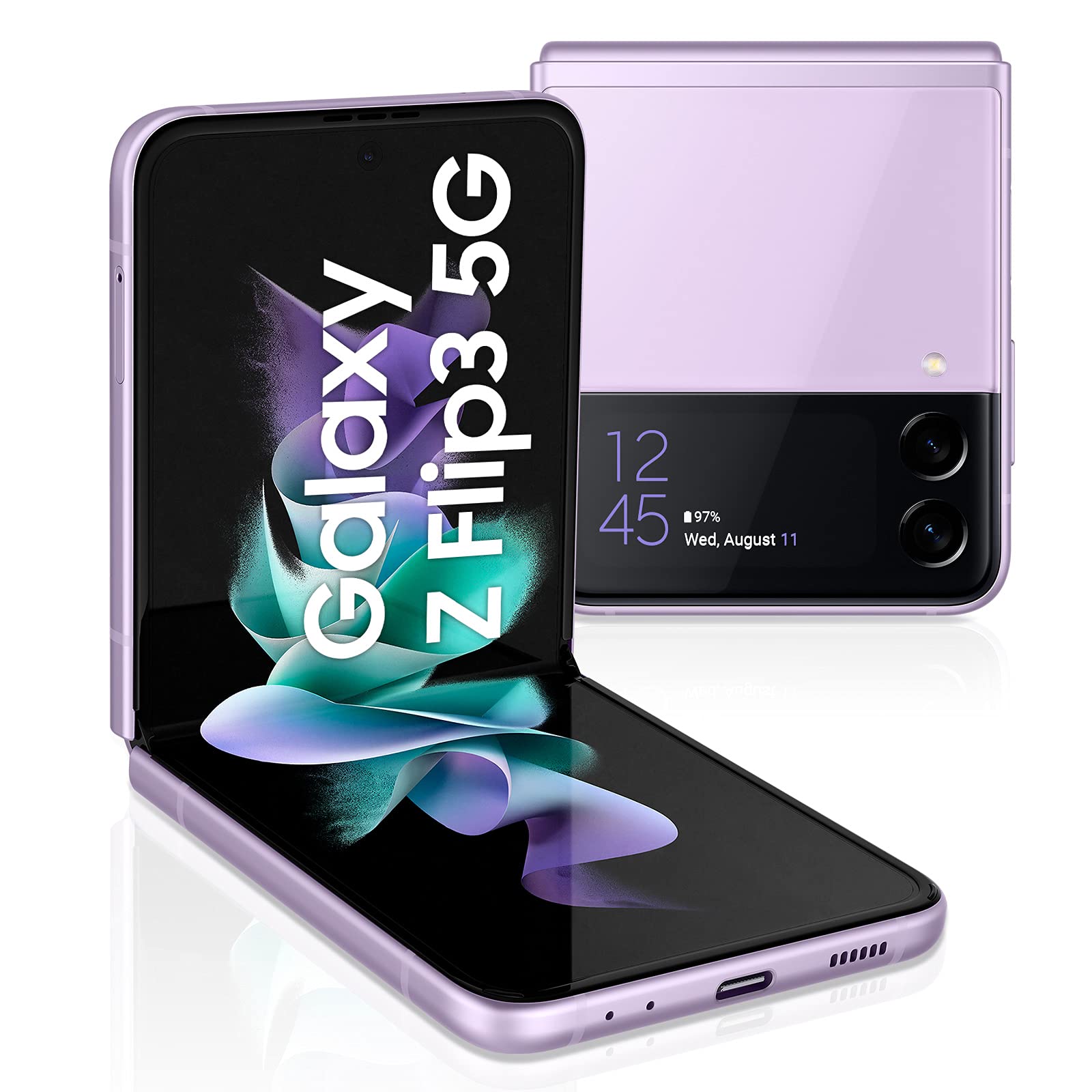 Samsung Galaxy Z Flip3 5G (Lavender, 8GB RAM, 128GB Storage) with