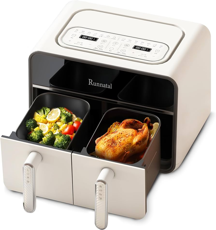 Amazon.co.jp: Runnatal ノンフライヤー 8L 大容量 電気 エア