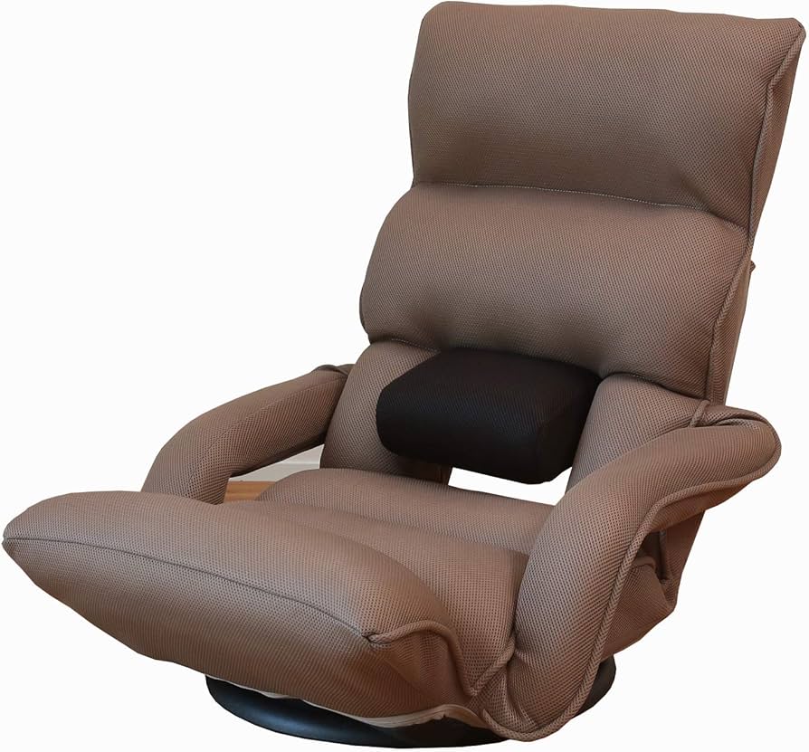 Amazon｜腰の神様がくれた座椅子 回転式 [リクライニング/14段階] ZDKL