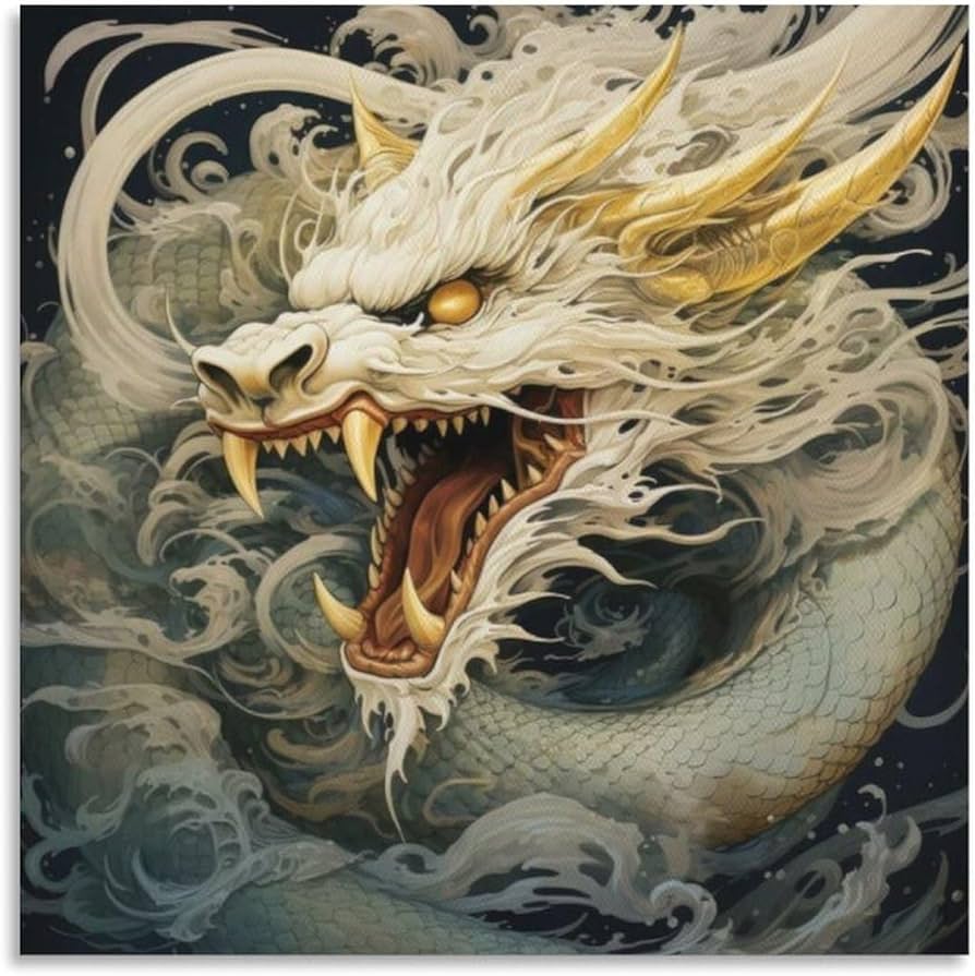 Amazon.co.jp: 金運 龍 ドラゴン ゴールド 竜 風水 魔除け 竜神