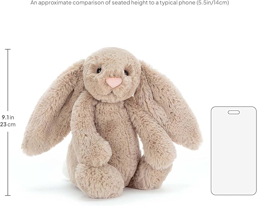 Amazon.com: Jellycat Bashful Beige Bunny Stuffed Animal, Medium 12