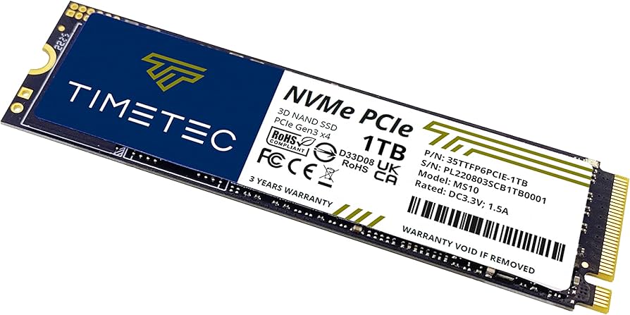Amazon.com: Timetec 1TB SSD NVMe PCIe Gen3x4 8Gb/s M.2 2280 3D