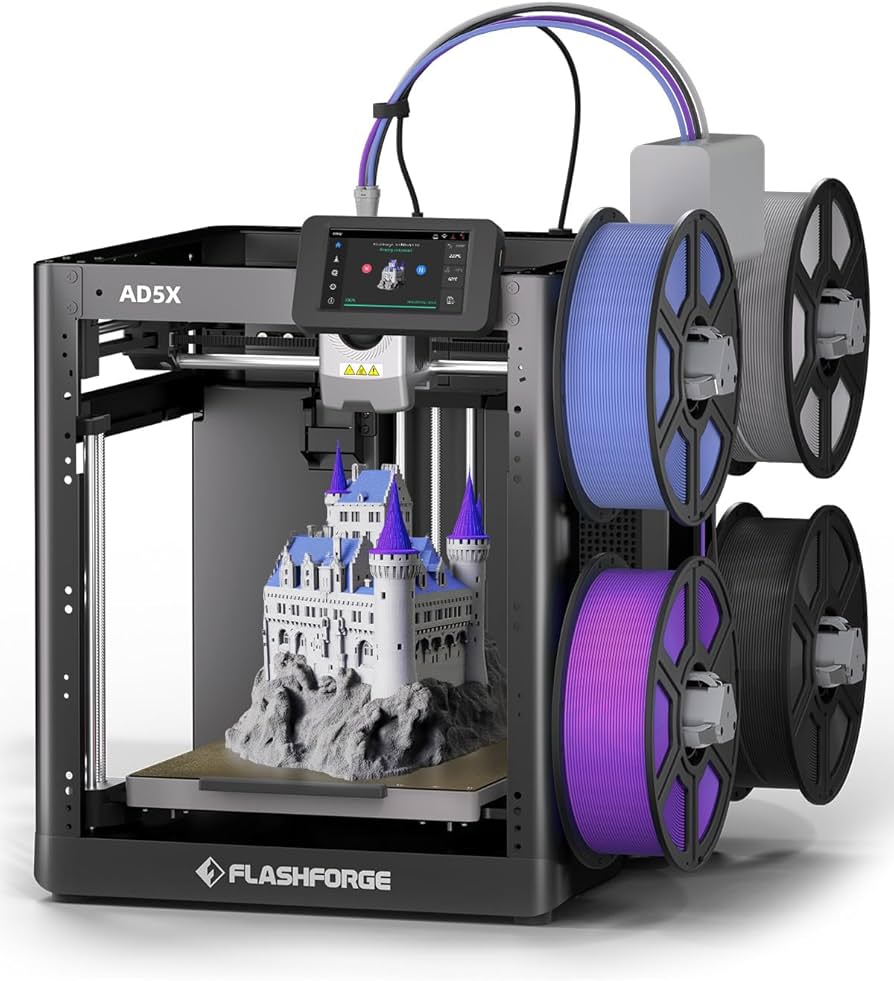 Amazon | FLASHFORGE AD5X マルチカラー3Dプリンター 4色印刷可能 IFS