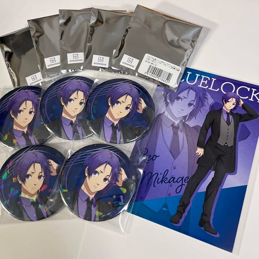 Amazon.co.jp: ブルーロックTSUTAYA スーツ 缶バッジ 御影 玲王 5個