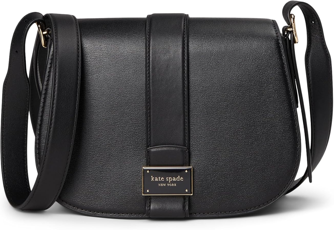 kate spade new york Nouveau Textured Leather Medium Saddle Bag