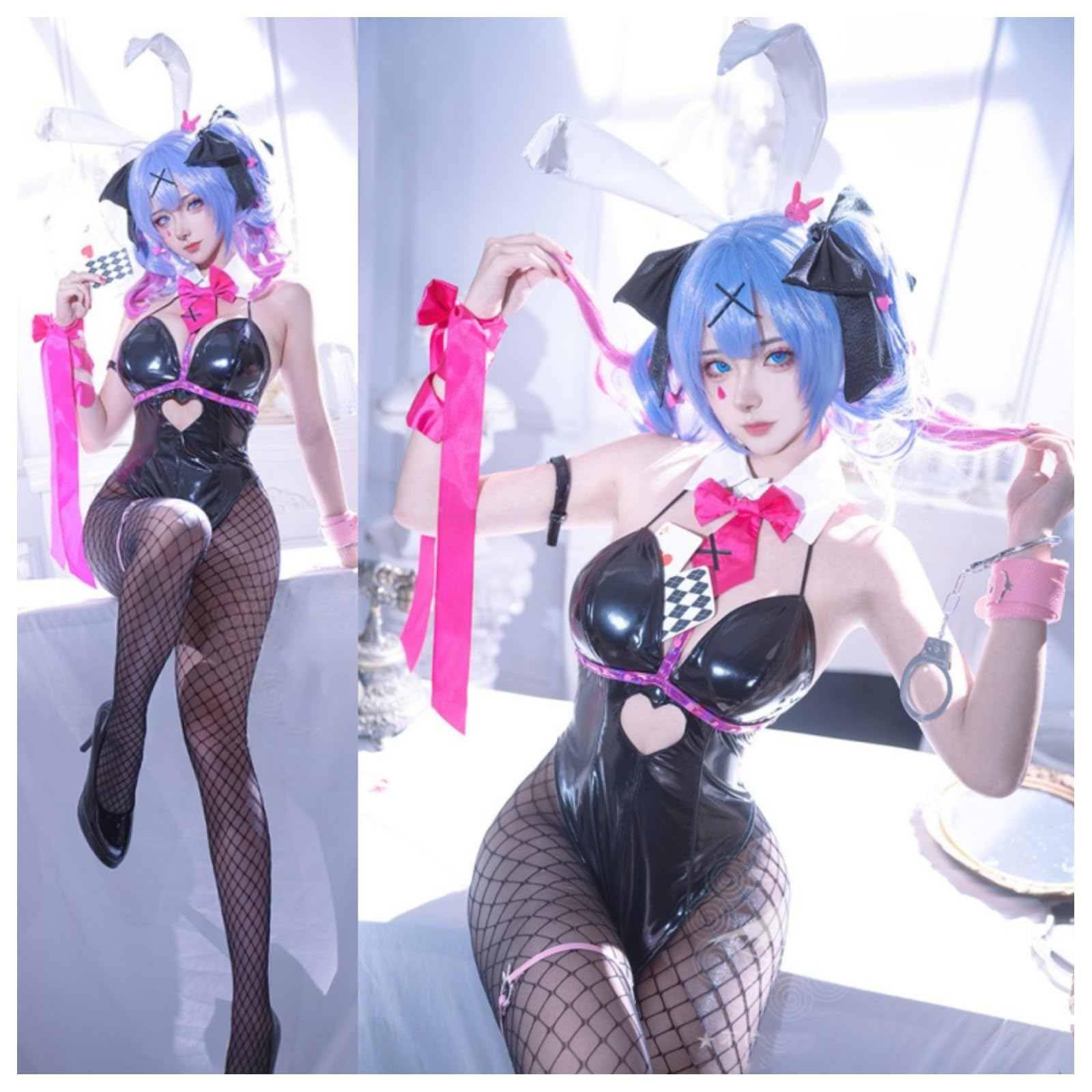 Amazon.co.jp: ウィッグ追加可 初音ミク ラビットホール コスプレ衣装