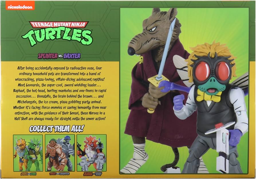 Amazon | NECA - 置物 TMNT Tortues Ninja Cartoon - 2パック
