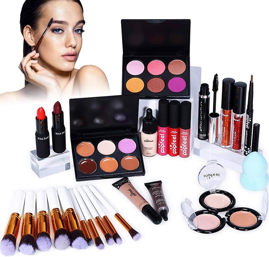 Amazon | メイクアップセット 初心者 - 人気 化粧品セット 成人用、1