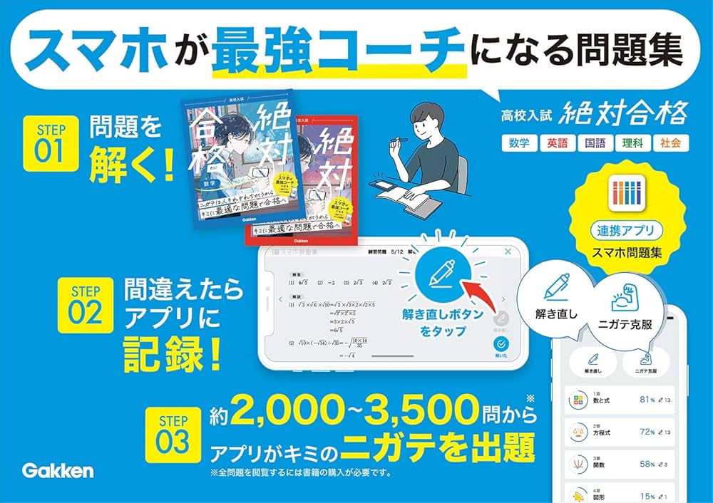 高校入試 絶対合格 数学 | Gakken |本 | 通販 | Amazon