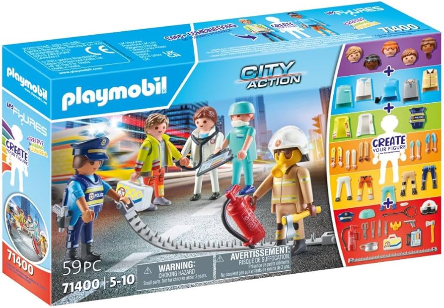 Amazon.com: Playmobil My Figures: Rescue : Toys & Games