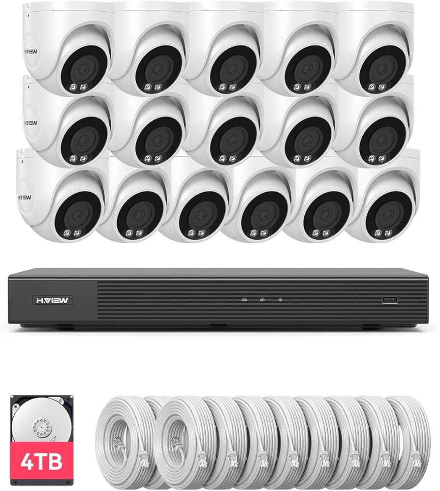 Amazon.com : H.VIEW 16 Channel NVR PoE Security Camera System