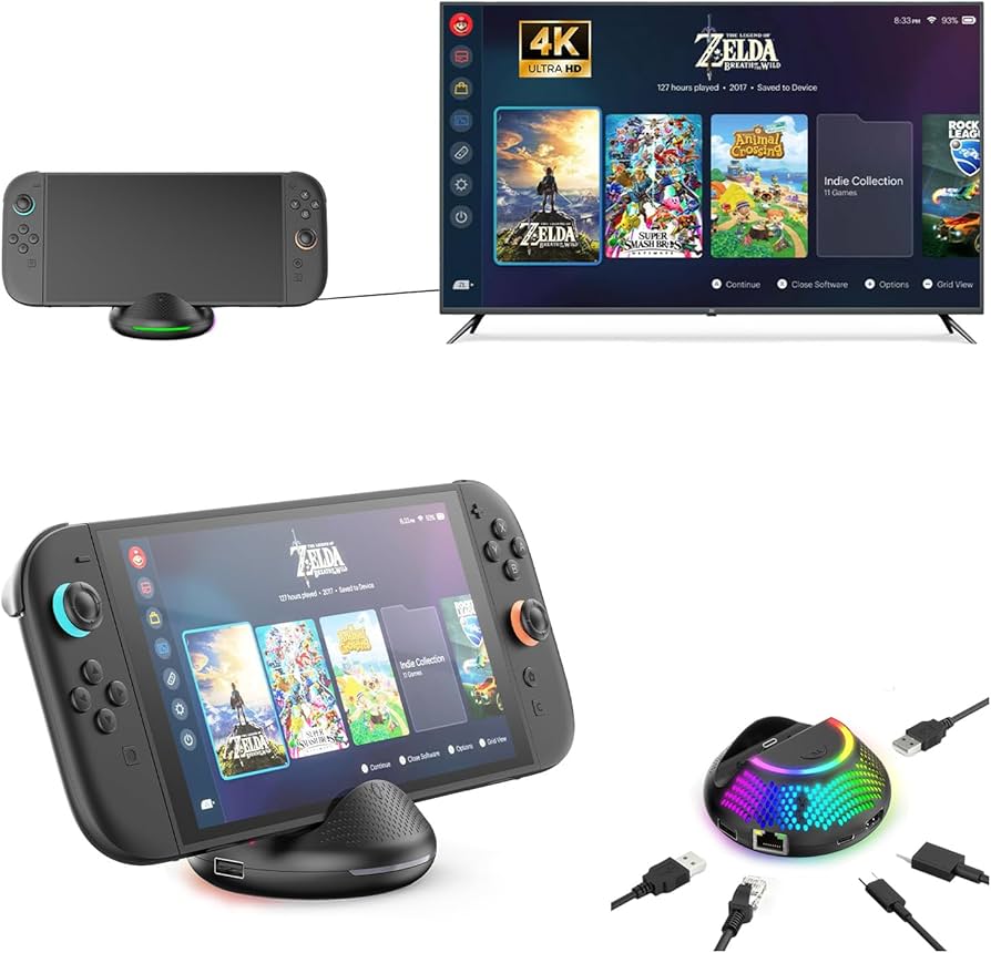 Amazon.co.jp: Switch 2用ドック【2025年新型5in1多機能】Switch 充電