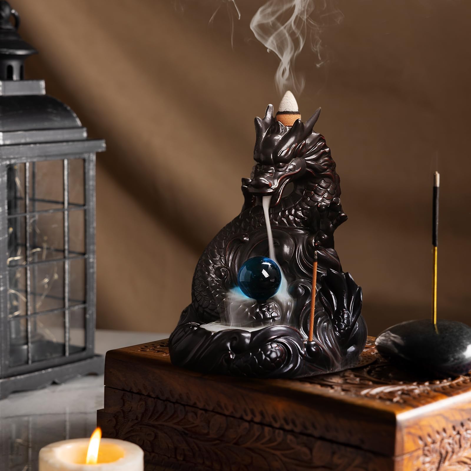 逆流香 香炉 お香 アロマ 癒し 下向き 流れる 滝 アロマ香 逆流香 香炉