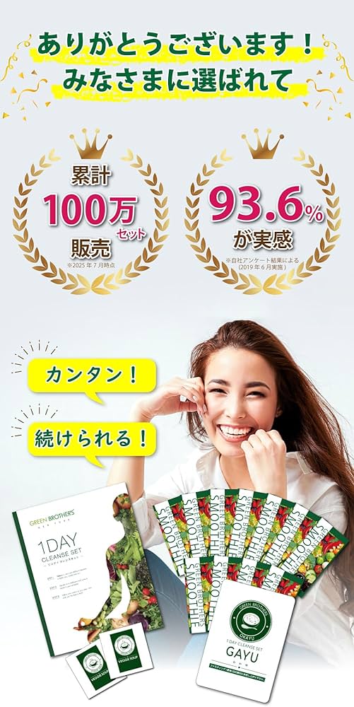 1DAYクレンズセット GREENBROTHERS 2セット バラ売り可 1DAY クレンズ