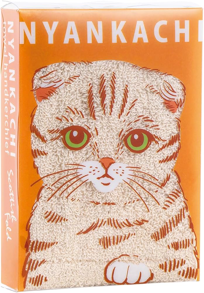 Amazon｜りぶはあと ハンカチタオル にゃんかち スコティッシュ