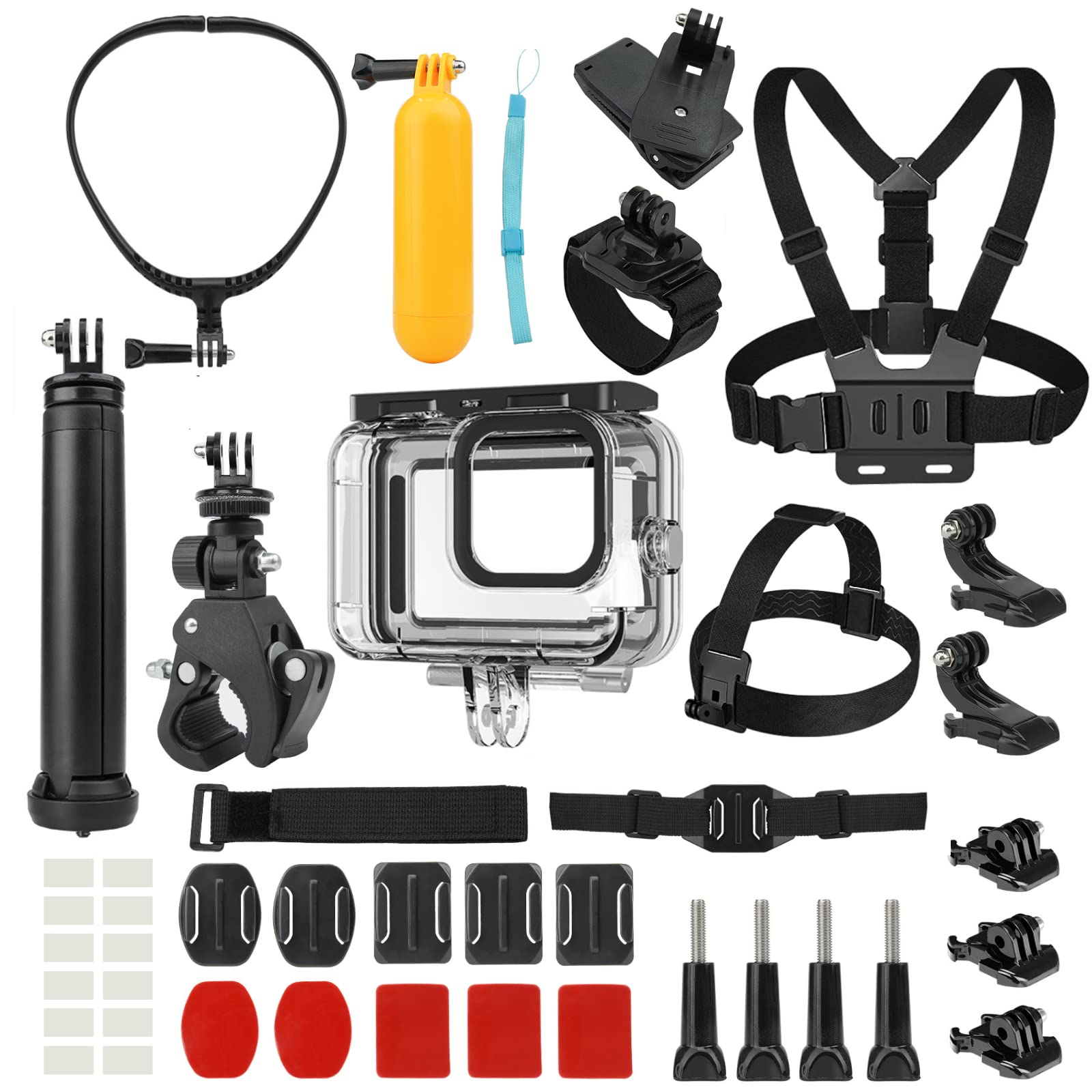 Amazon.com : Action Camera Accessories Kit With Waterproof Case