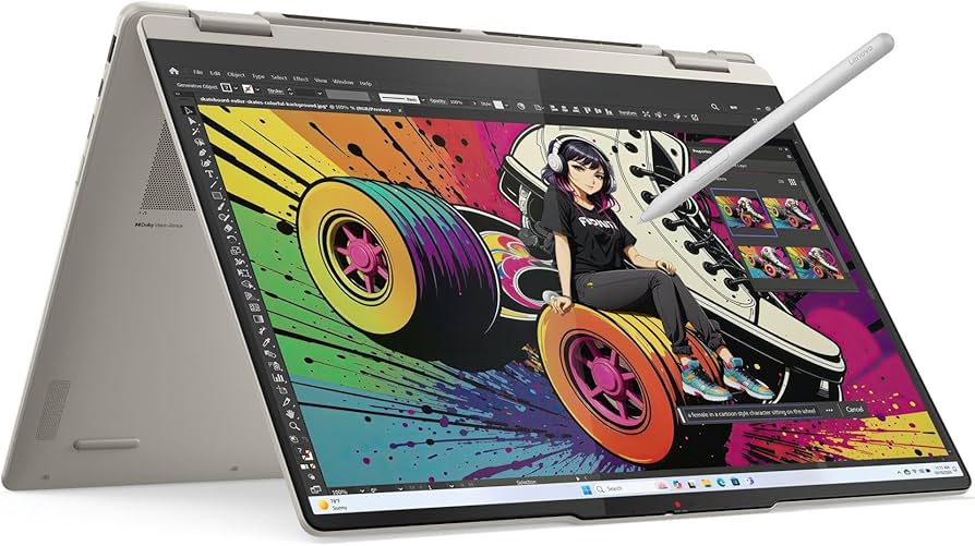 Lenovo Yoga 7 2-in-1 16AKP10 Laptop, 6-Core AMD Ryzen AI 5 340, 16