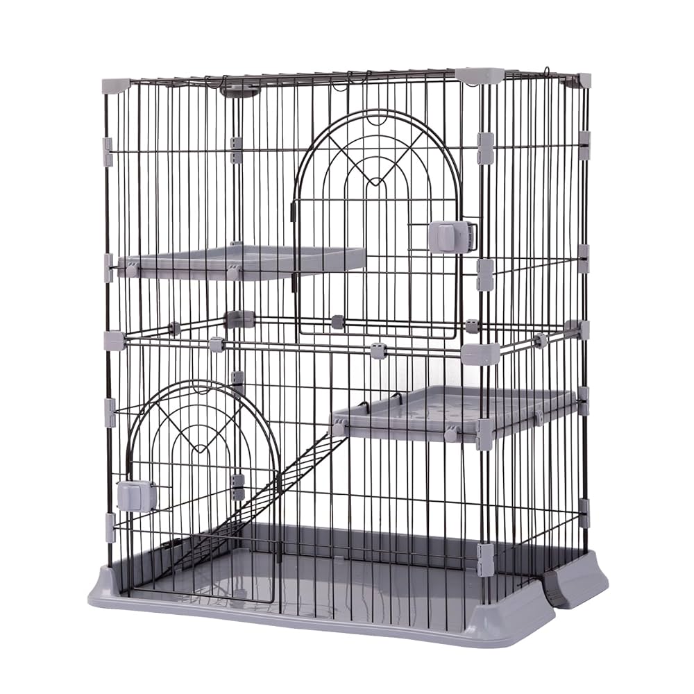 金属製ケージ 引き出し式トレイ付き 【公式通販】