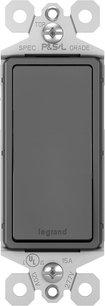 Legrand radiant 15 Amp Rocker Wall Switch, Decorator Light