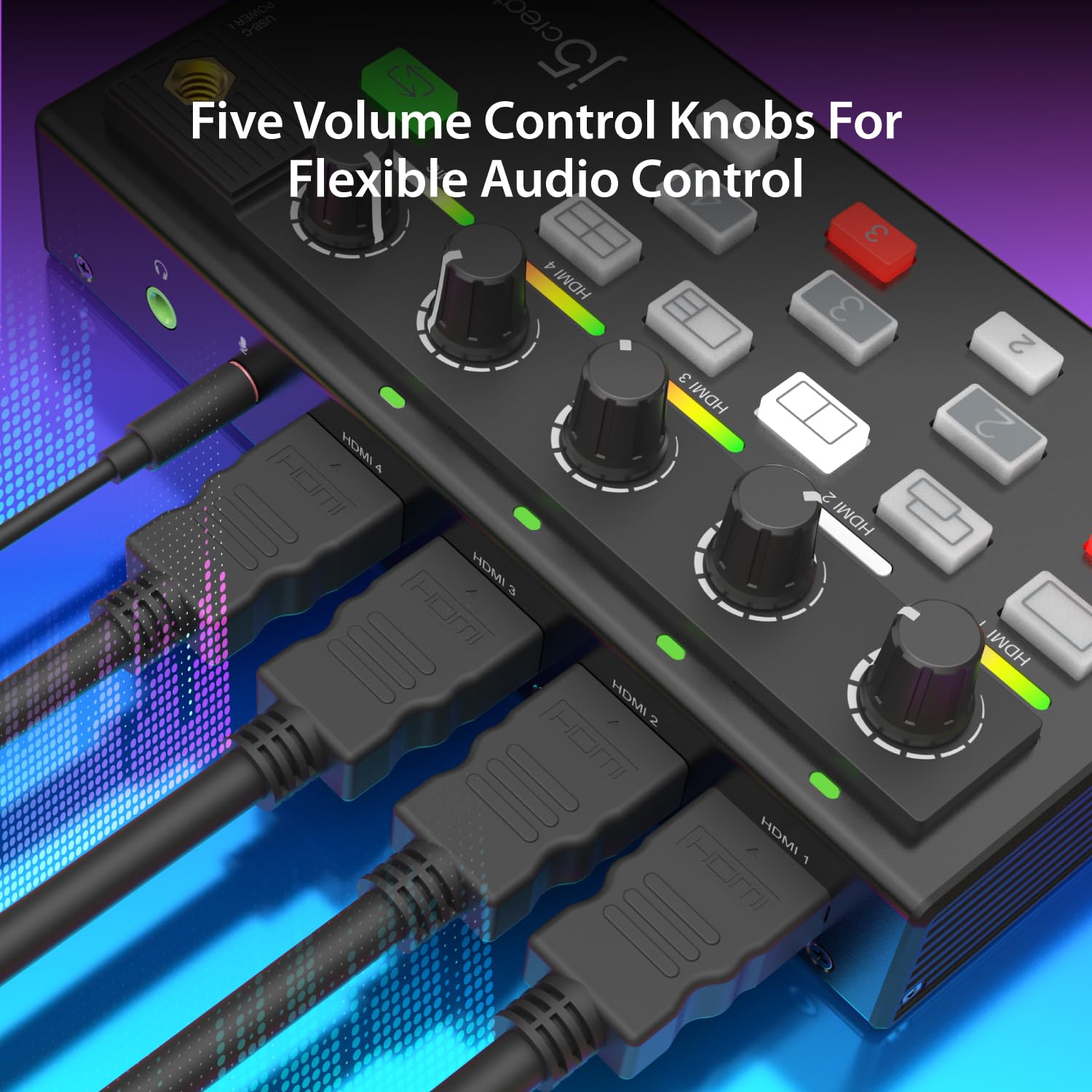 Amazon.com: j5create All-in-One Live Streaming Station - Quad HDMI