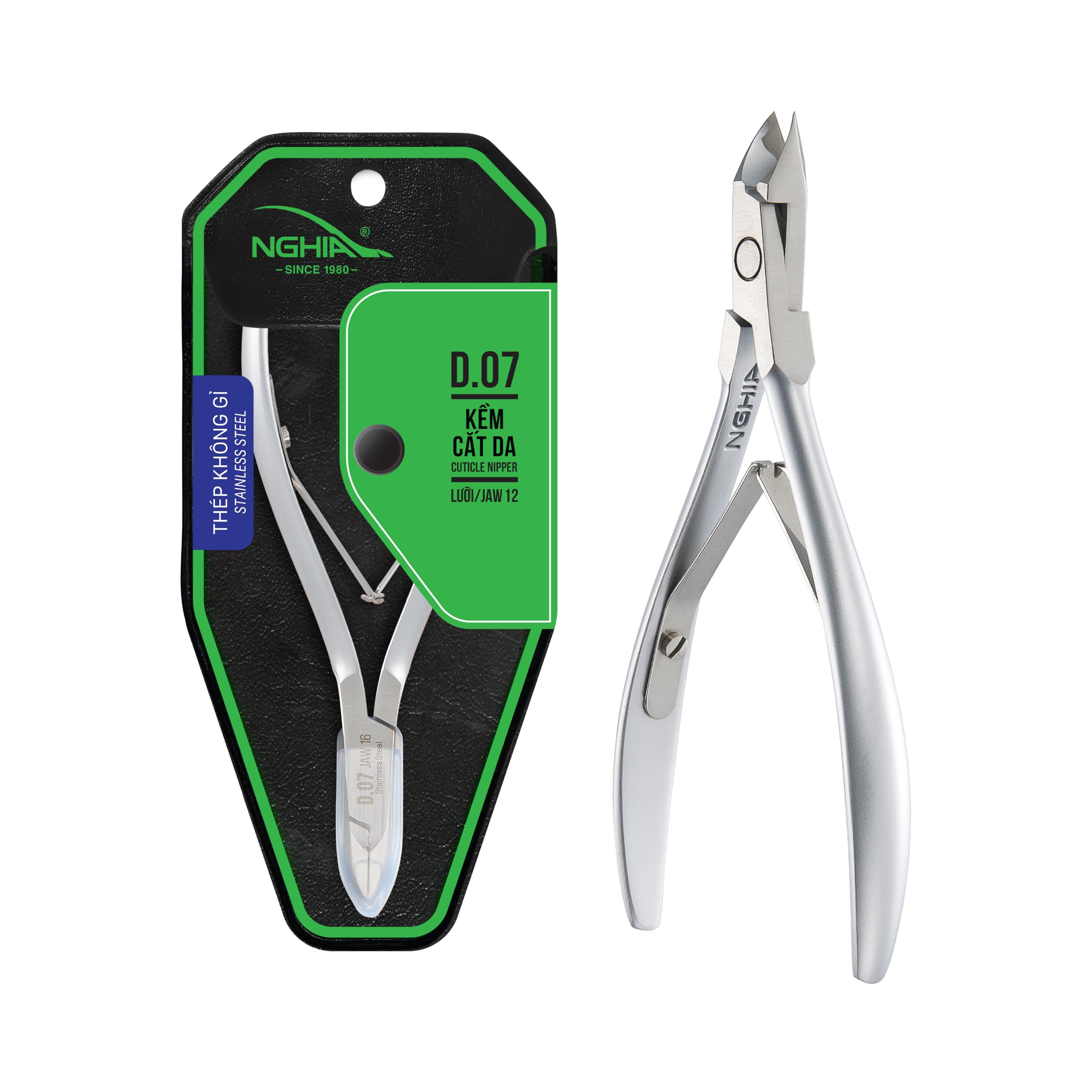 Amazon.com: NGHIA Cuticle Nipper - D-07 JAW 12 | Stainless Steel