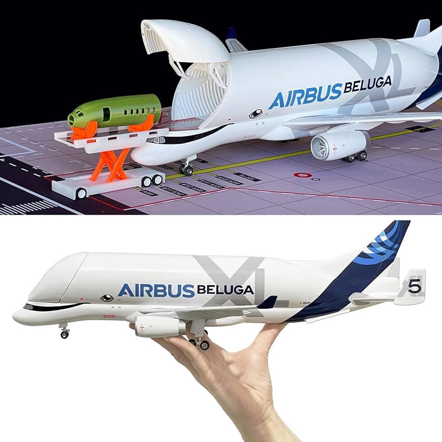 Amazon.co.jp: 1:150スケール スーパーベルーガ XL 飛行機模型 前鼻
