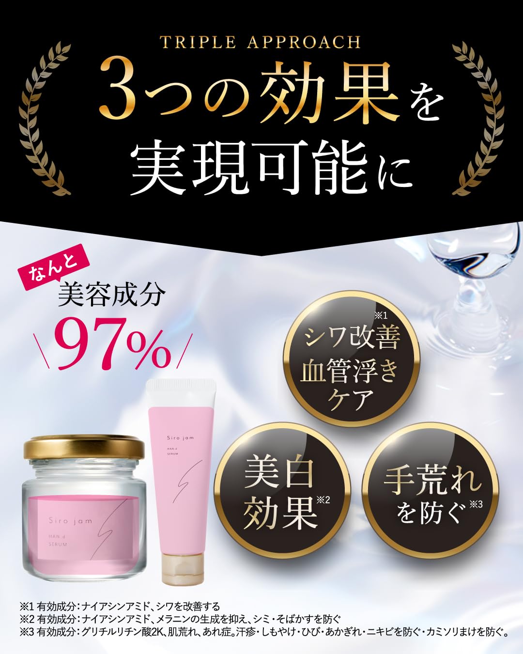 にらSiro jam ハンドクリーム 4本 シロジャム ハンドクリーム Sirojam