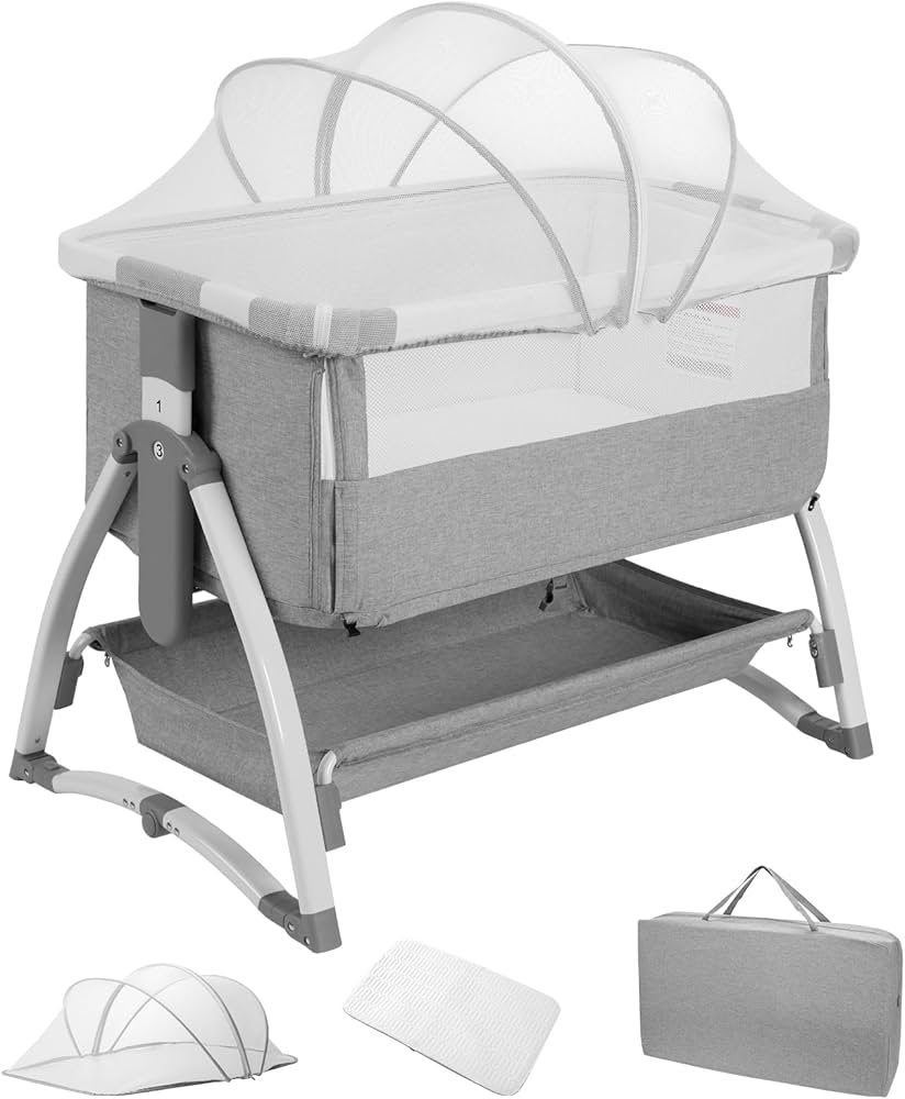 Amazon.co.jp: Thinkmax ベビーベッド ゆりかご ベビーラック