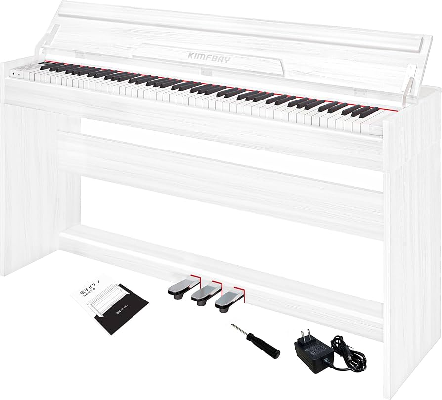Amazon | KIMFBAY 電子ピアノ 88鍵盤 木製 電子ピアノ アップライト 88