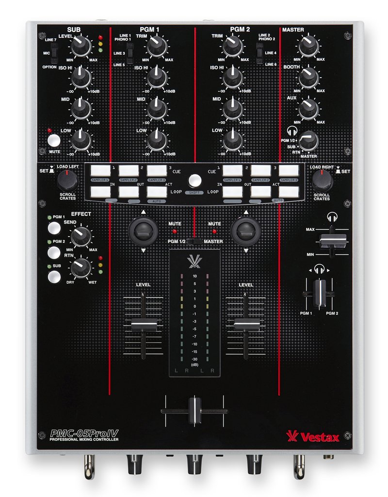 Amazon | Vestax DJミキサー PMC-05Pro IV BLK ブラック MIDI