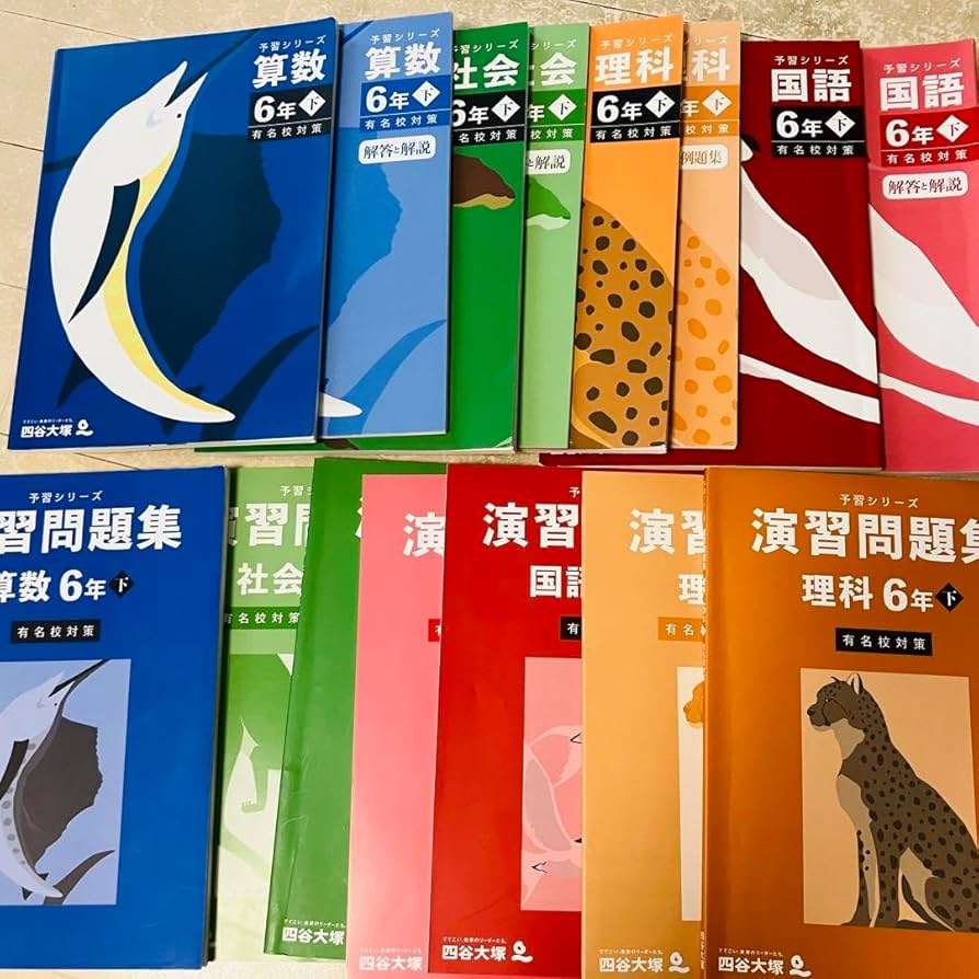 予習シリーズ 小6下 有名校対策4教科テキスト＆問題集14冊