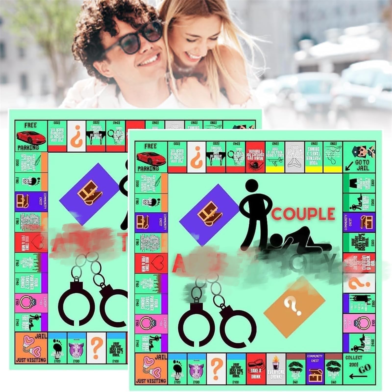 Amazon | Adultopolyボードゲーム、カップルアダルトボードゲーム