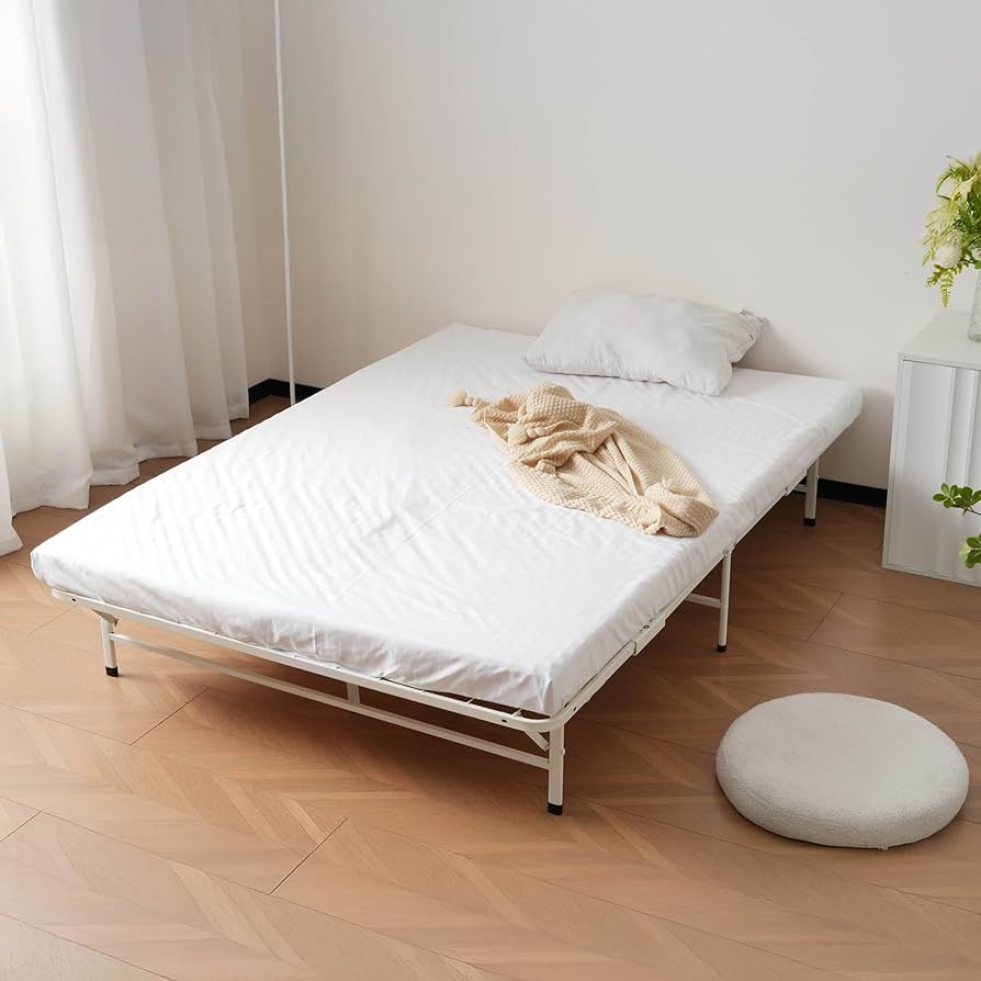 Amazon｜【折りたたみベッド シングル】パイプベッド 組立簡単 耐荷重