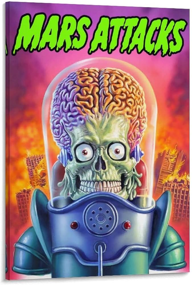 Amazon.co.jp: マーズアタッククラシックポスターカスタムポスター映画