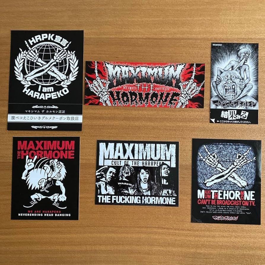 Amazon.co.jp: マキシマム ザ ホルモン ステッカー6点セット : おもちゃ