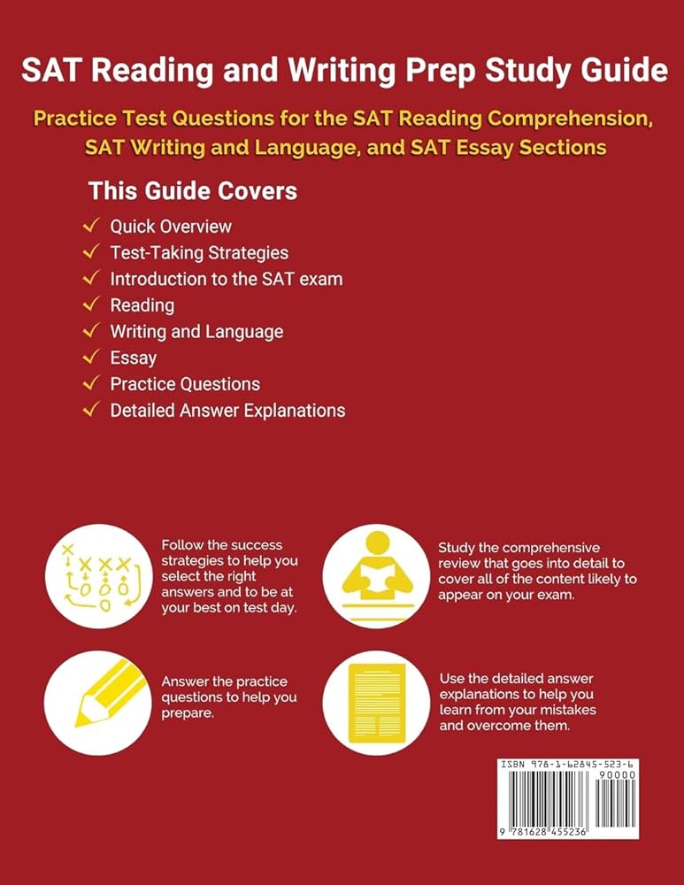 Amazon.com: SAT Reading and Writing Prep Study Guide & Practice