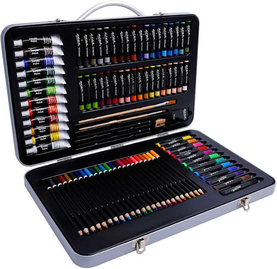 Amazon.com: Mont Marte 90-Piece Premium Art Set, Wood Art Supplies
