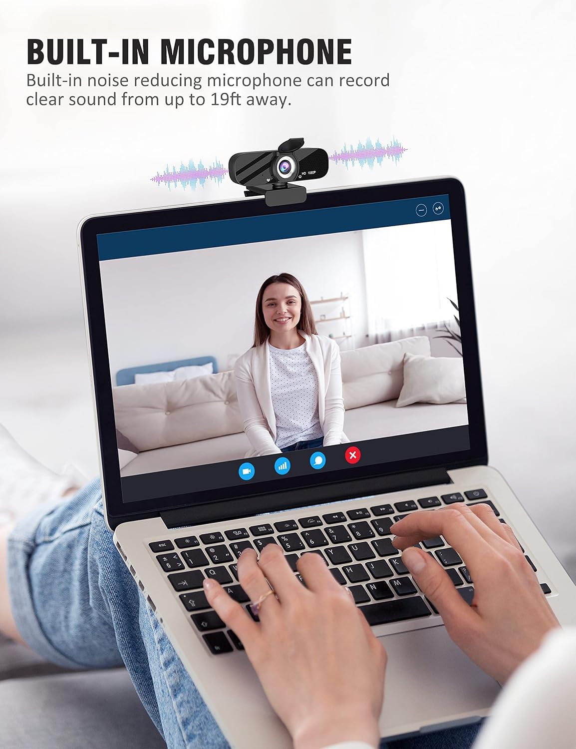 TRAUSI 1080P HD Webcam with Microphone : Amazon.ca: Electronics
