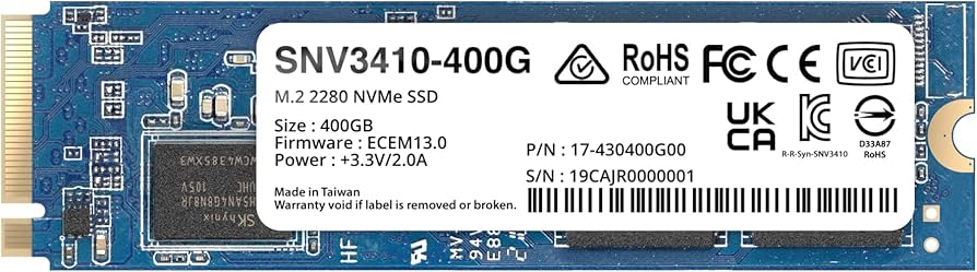Amazon.com: Synology M.2 2280 NVMe SSD SNV3410 400GB (SNV3410-400G