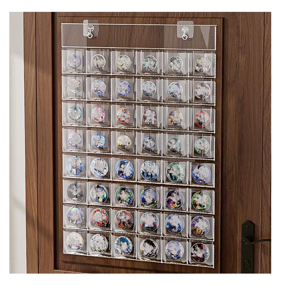 Amazon｜缶バッジ 収納 ウォールポケット 壁掛け缶バッジ収納ファイル