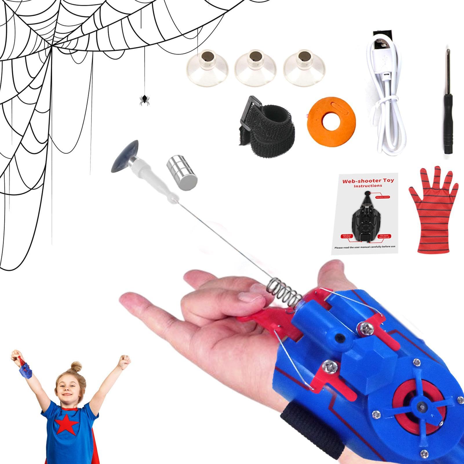 Amazon.co.jp: スパイダーウェブランチャー、SPI-ダーマンガジェット