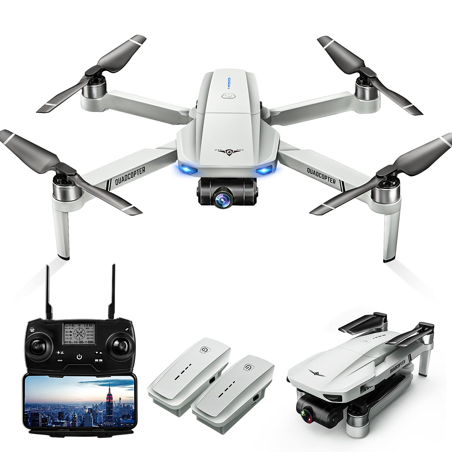 Amazon.com: LARVENDER KF102 Drones con cámara para adultos 4K