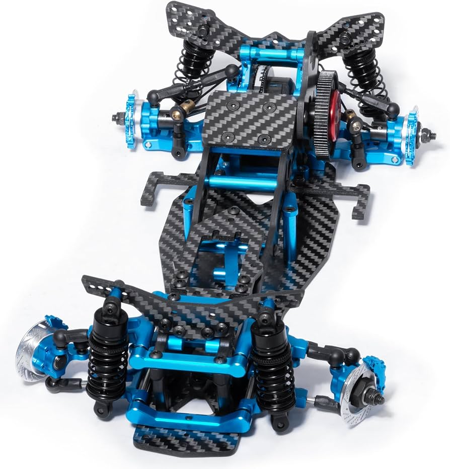 Amazon.com: WEFEINO Alloy & Carbon RC Chassis Frame Kit Upgrades