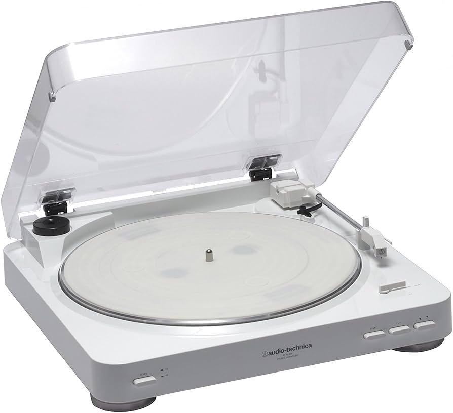 Amazon | audio-technica ステレオターンテーブルシステム ホワイト AT