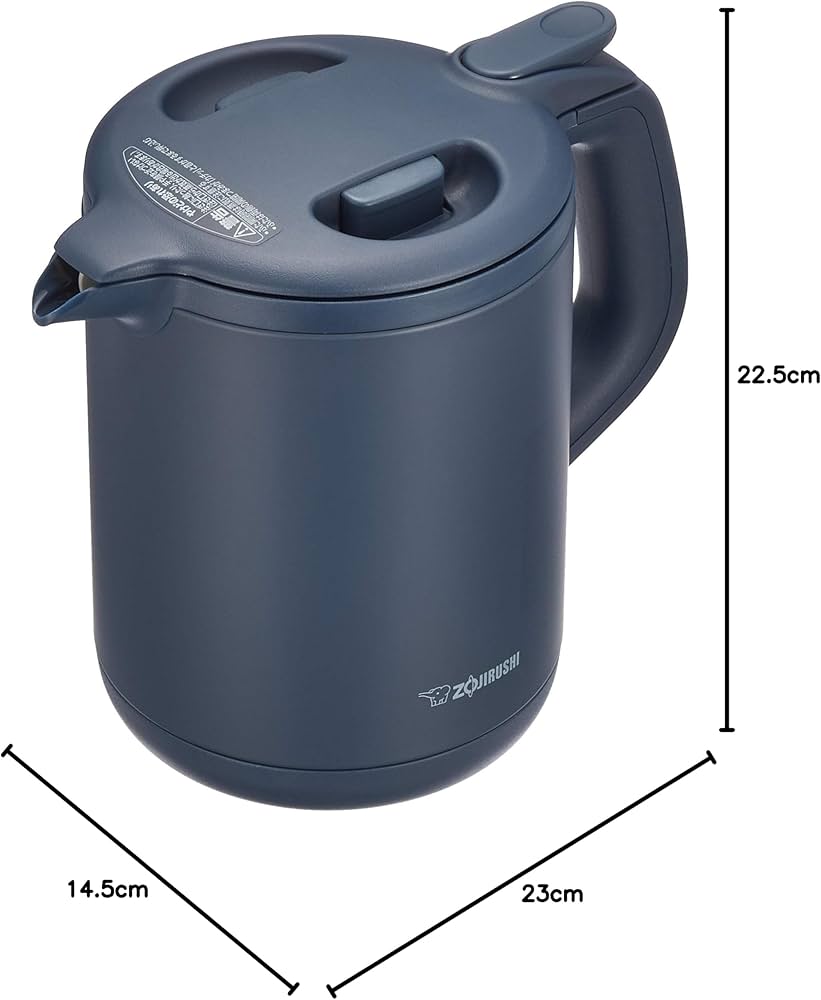 Amazon | 象印マホービン 電気ケトル 0.8L ネイビー CK-AJ08-AD | 象印