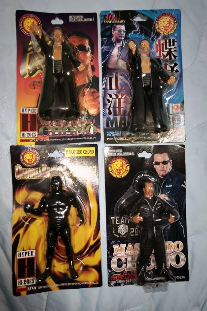 新日本 プロレス 蝶野正洋 hao フィギュア 黒 シルバー セット激レア