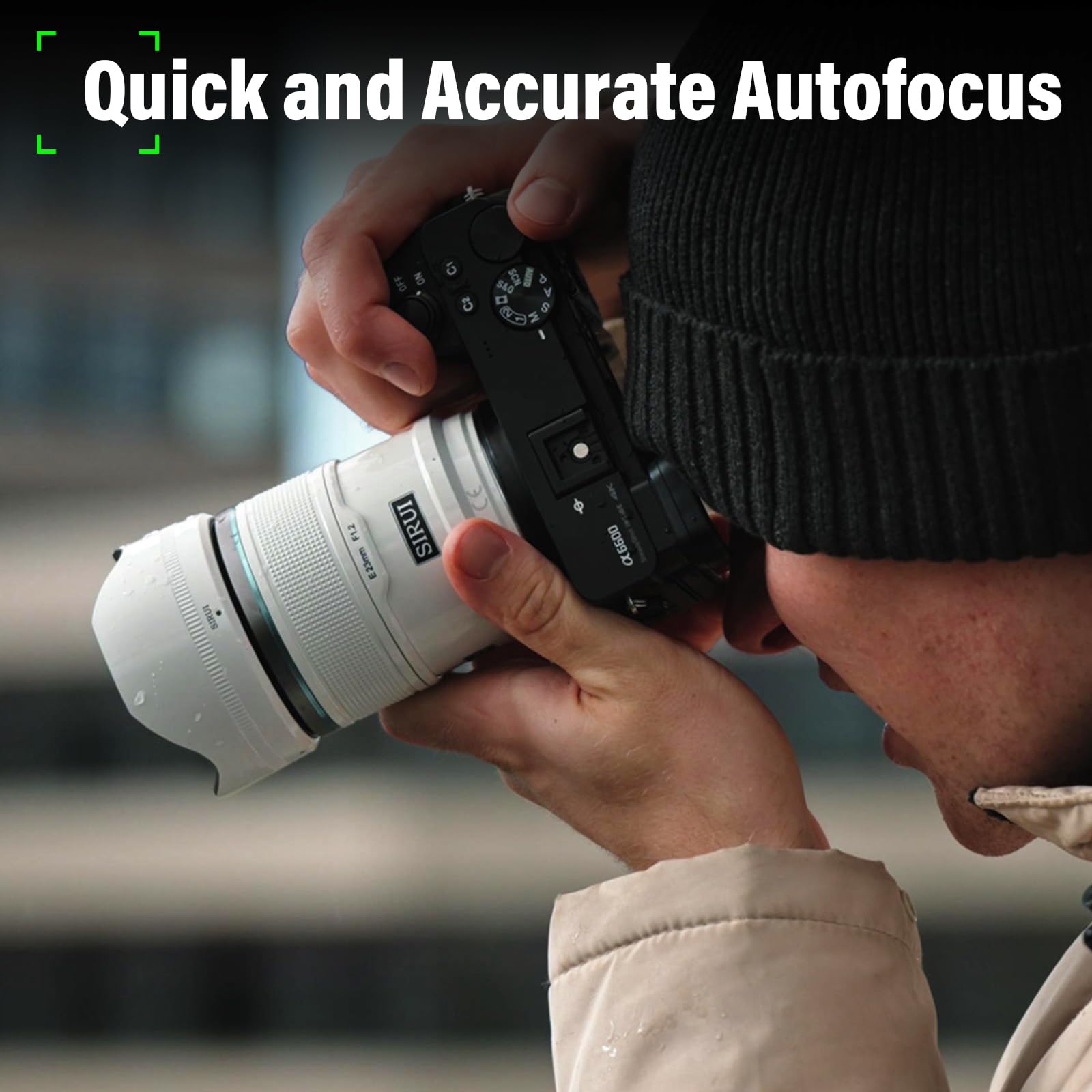 Amazon.com : SIRUI Sniper 56mm APS-C Autofocus Lens, F1.2 Wide