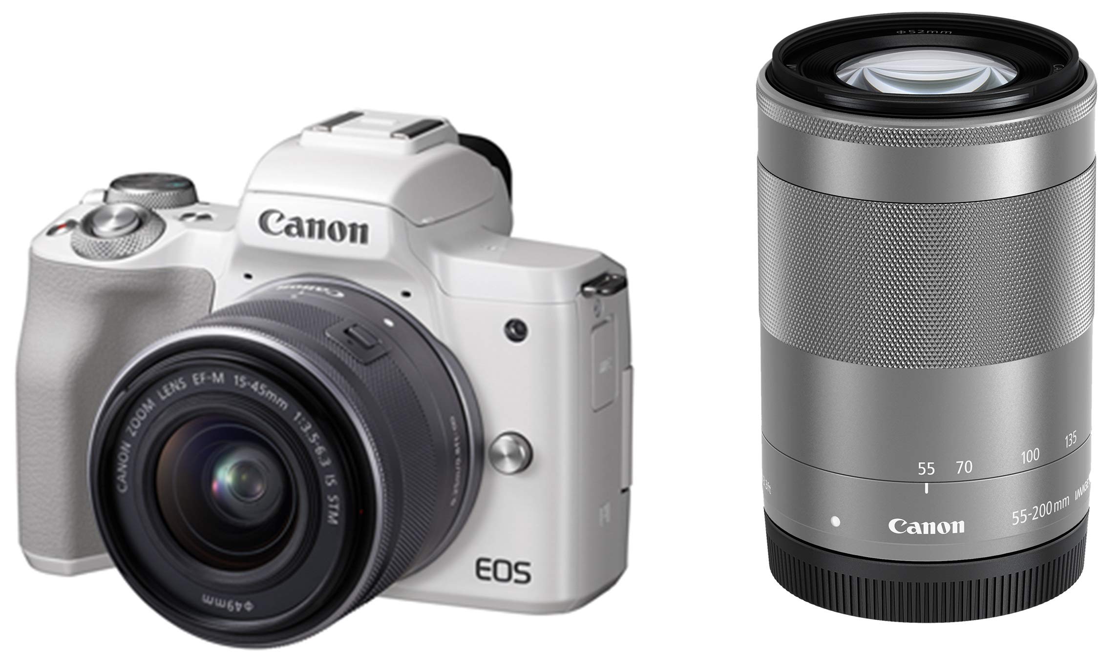 Amazon | Canon ミラーレス一眼カメラ EOS Kiss M ダブルズームキット